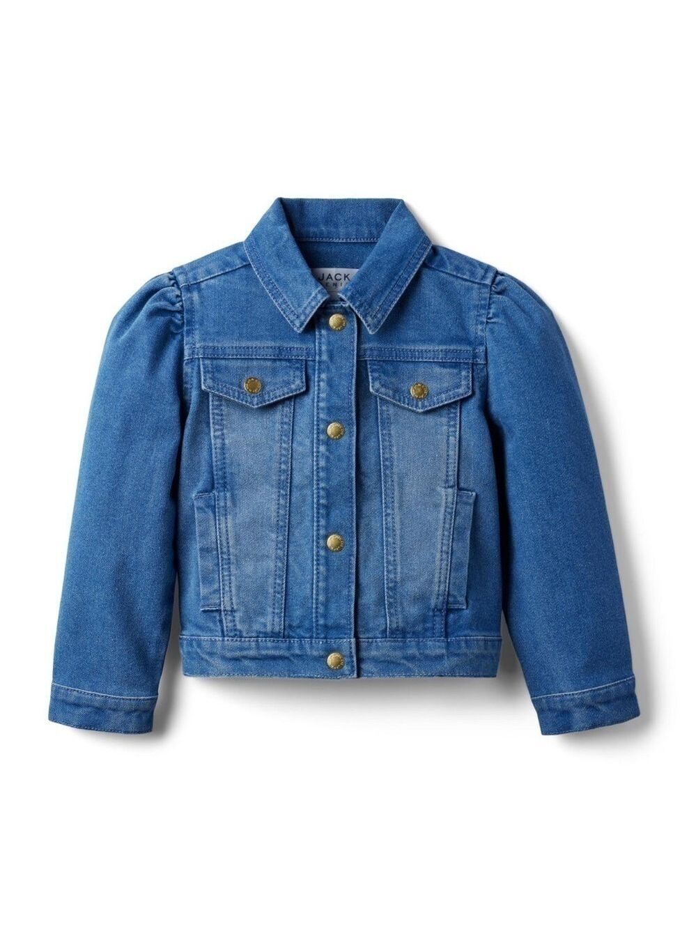 DENIM PUFF SLEEVE JACKET